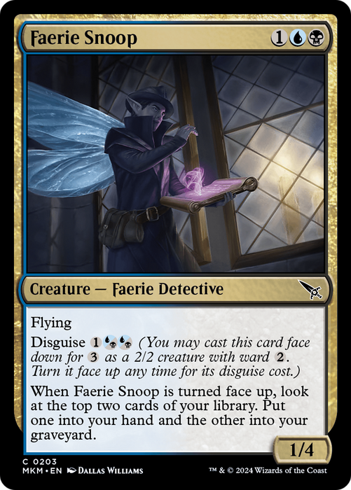 Faerie Snoop (MKM-203) - Murders at Karlov Manor - for just $0.01! 
