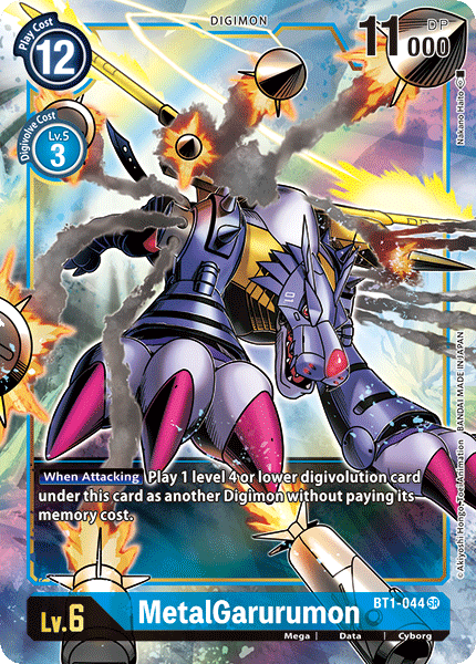 MetalGarurumon [BT1-044] (Alternate Art) [Release Special Booster Ver.1.0] - Just $0.80! Shop now at Retro Gaming of Denver