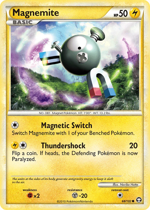 Magnemite (68/102) [HeartGold & SoulSilver: Triumphant] - for just $0.20! 