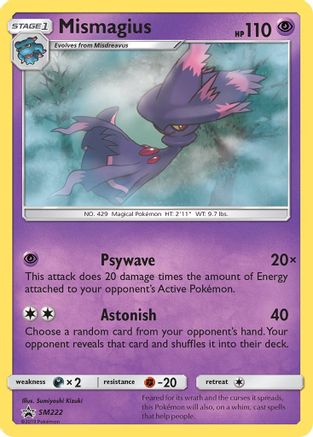 Mismagius SM222/248 - SM Promos Holofoil - for just $0.25! 