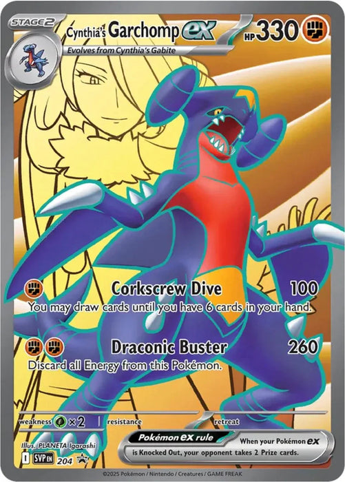 Cynthia's Garchomp ex (204) [Scarlet & Violet: Black Star Promos] - for just $0.80! 