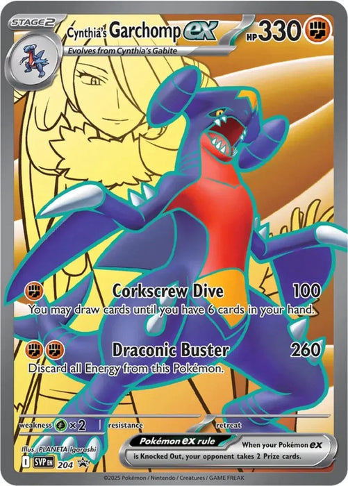 Cynthia's Garchomp ex (204) [Scarlet & Violet: Black Star Promos] - for just $2.50! 