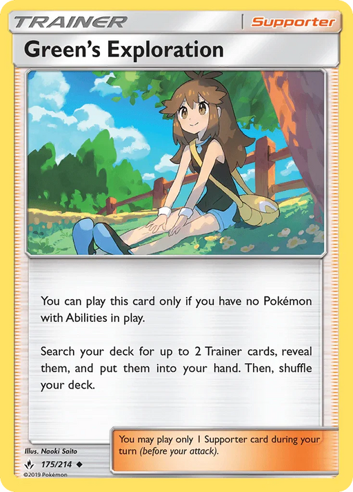 Green's Exploration (175/214) [Sun & Moon: Unbroken Bonds] - for just $0.15! 