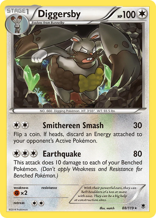 Diggersby (88/119) [XY: Phantom Forces] - for just $0.15! 