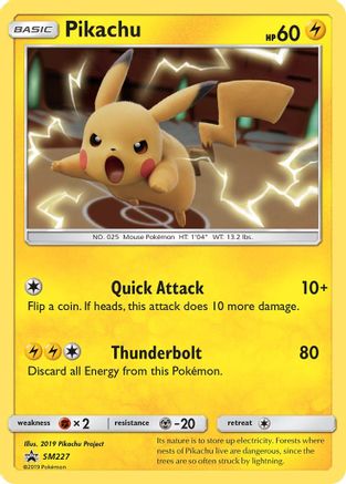 Pikachu SM227/248 - SM Promos Holofoil - for just $3.47! 