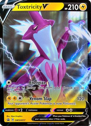 Toxtricity V SWSH017/307 - SWSH Sword & Shield Promo Cards Holofoil - for just $0.58! 