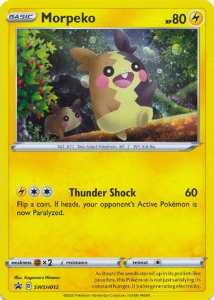 Morpeko SWSH012/307 - SWSH Sword & Shield Promo Cards Holofoil - for just $0.45! 