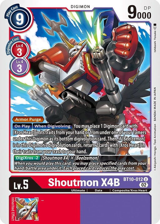 Shoutmon X4B [BT10-012] [Xros Encounter] - Just $0.09! Shop now at Retro Gaming of Denver