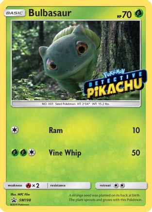 Bulbasaur (Detective Pikachu Stamped) SM198/248 - SM Promos Holofoil - for just $5.49! 
