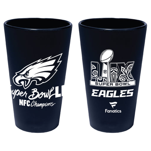 Philadelphia Eagles Super Bowl LIX NFC Champions Silicone Pint Glass - for just $21.99! 