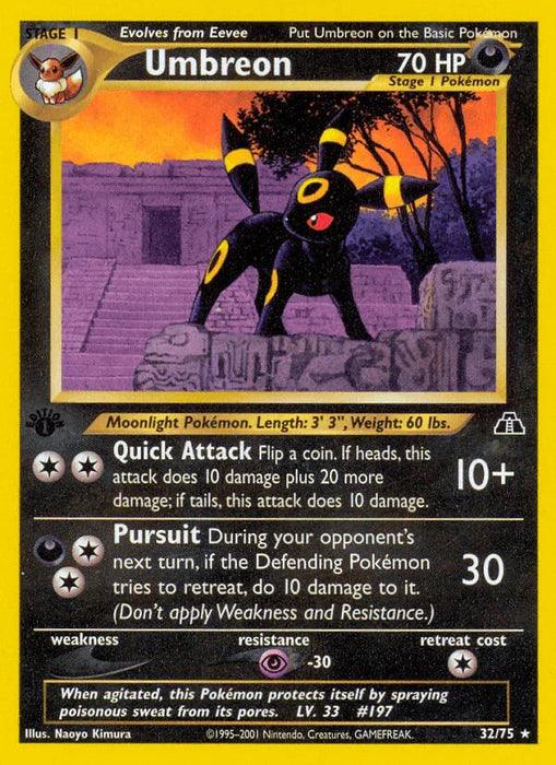 Umbreon (32/75) [Neo Discovery 1st Edition] - for just $38.40! 