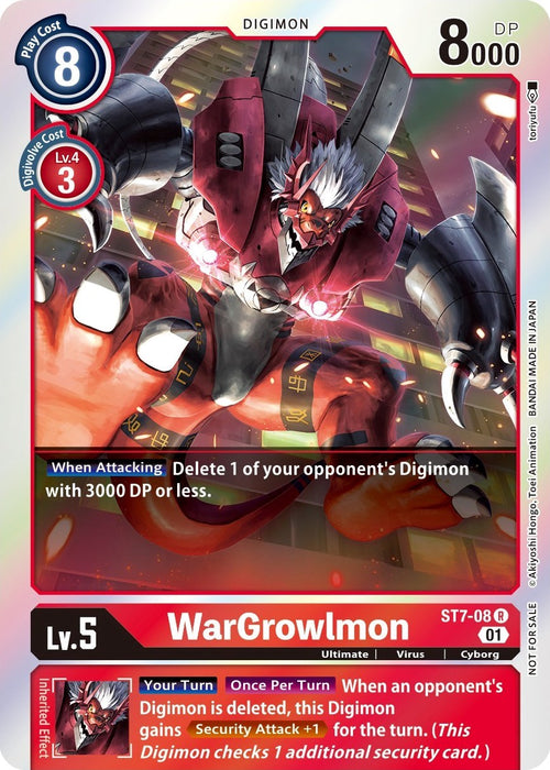 WarGrowlmon [ST7-08] (Gen Con 2022) [Starter Deck: Gallantmon Promos] - Just $8.75! Shop now at Retro Gaming of Denver