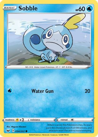 Sobble () 054/202 - SWSH01 Sword & Shield Base Set Reverse Holofoil - for just $0.13! 