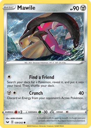 Mawile 129/202 - SWSH01 Sword & Shield Base Set - for just $0.07! 