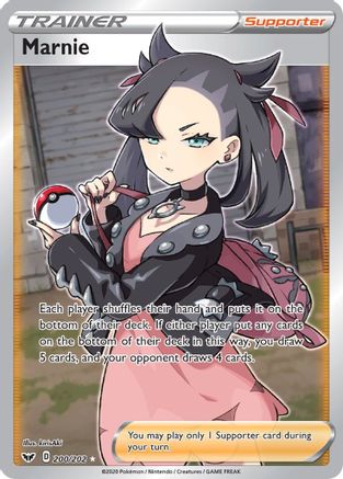 Marnie (Full Art) 200/202 - SWSH01 Sword & Shield Base Set Holofoil - for just $22.78! 
