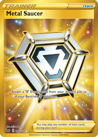 Metal Saucer (Secret) 214/202 - SWSH01 Sword & Shield Base Set Holofoil - for just $1.96! 