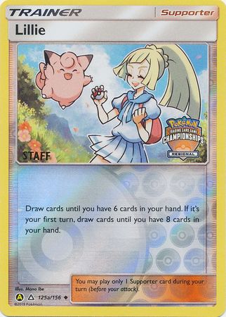 Lillie (125a/156) (Regional Promo Staff) [Sun & Moon: Ultra Prism] - Just $105! Shop now at Retro Gaming of Denver