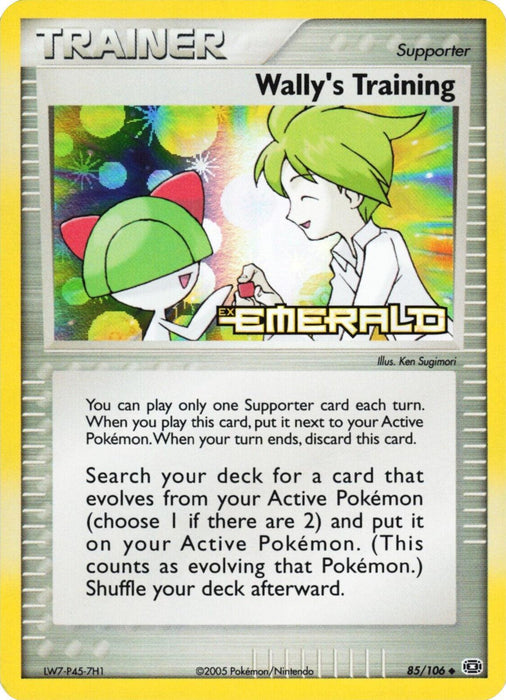 Wally's Training (85/106) (Stamped) [EX: Emerald] - for just $19.75! 
