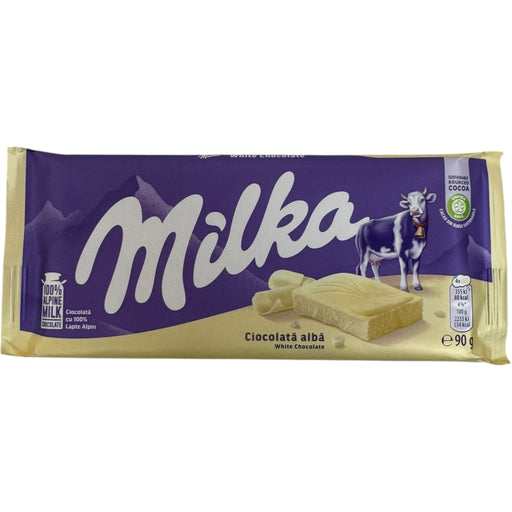 Milka White Chocolate Bar - Creamy & Delicious Generously Sized 100g Treat - for just $3.99! 