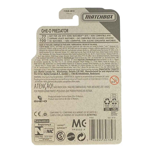 Matchbox GHE-O Predator - Matchbox Off-Road Series 11/20 - for just $1.79! 