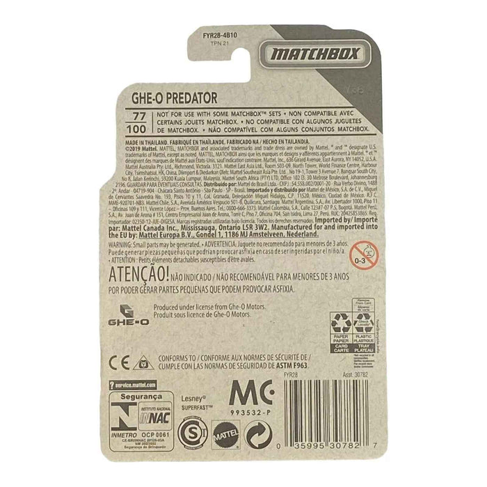 Matchbox GHE-O Predator - Matchbox Off-Road Series 11/20 - for just $1.79! 