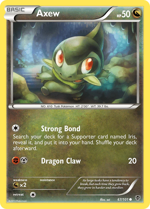 Axew (67/101) [Black & White: Plasma Blast] - for just $0.20! 