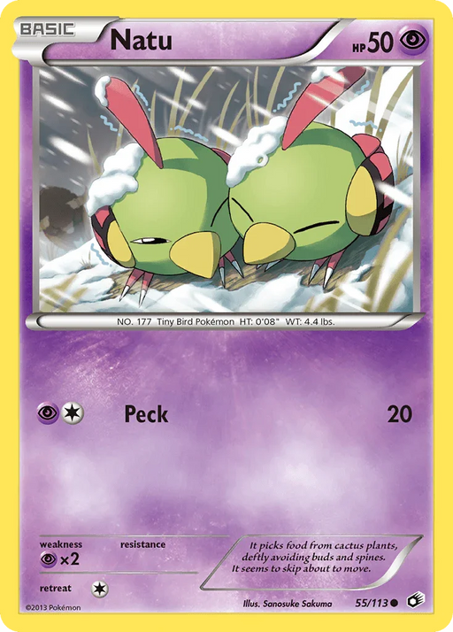 Natu (55/113) [Black & White: Legendary Treasures] - for just $0.25! 