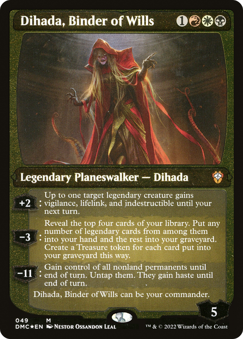 Dihada, Binder of Wills (Showcase Display Commander) [Dominaria United Commander] - Just $0.25! Shop now at Retro Gaming of Denver