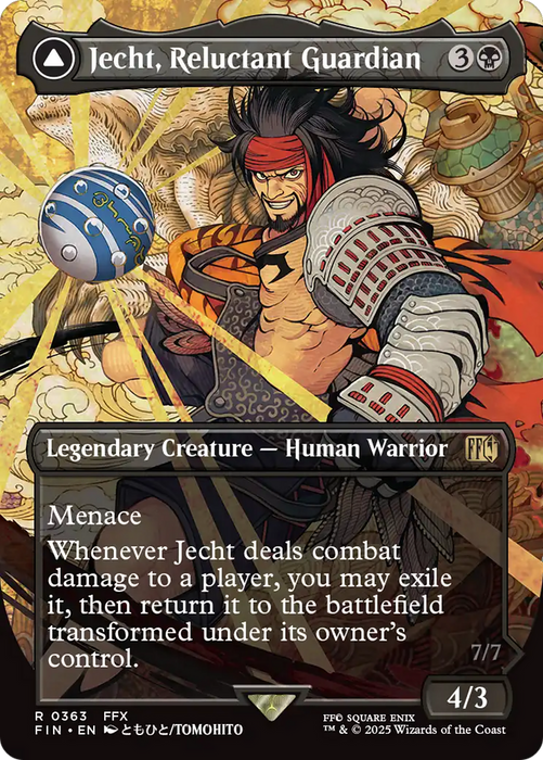 Jecht, Reluctant Guardian // Braska's Final Aeon (FIN-363) - FINAL FANTASY: (enchantment) (Borderless) - for just $0.60! 