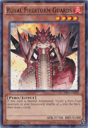 Royal Firestorm Guards [BP03-EN034] Shatterfoil Rare - for just $0.20! 