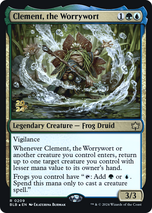 Clement, the Worrywort (PRE-209) - Bloomburrow Promos Foil - for just $0.16! 