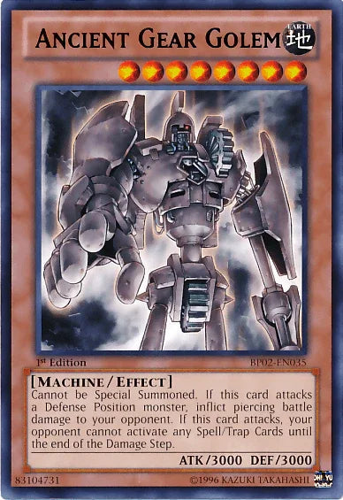 Ancient Gear Golem [BP02-EN035] Mosaic Rare - for just $0.20! 