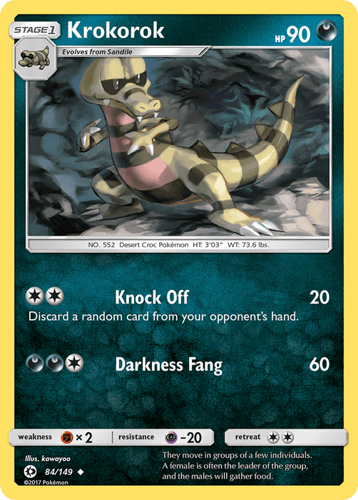 Krokorok (84/149) [Sun & Moon: Base Set] - for just $0.10! 