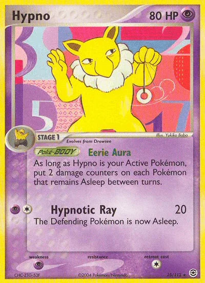 Hypno (25/112) [EX: FireRed & LeafGreen] - for just $0.60! 