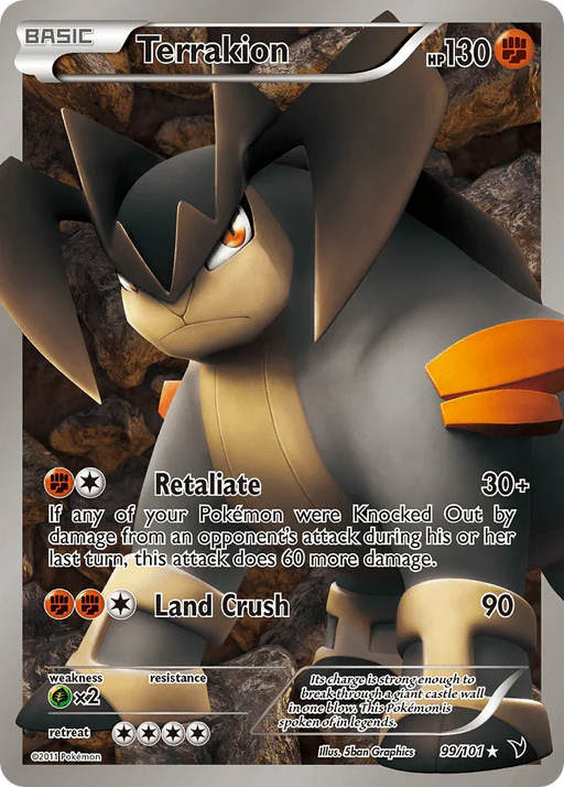 Terrakion (99/101) [Black & White: Noble Victories] - for just $17.45! 