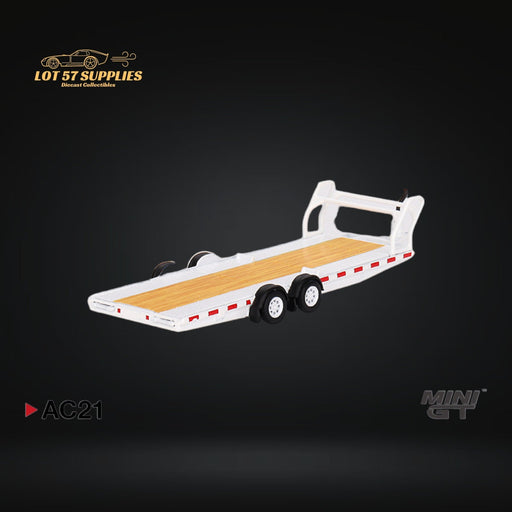 Mini-GT Car Hauler Trailer White #AC21 1:64 MGTAC21 - Just $17.99! Shop now at Retro Gaming of Denver