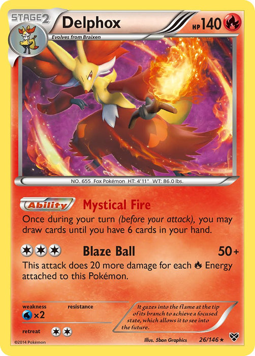 Delphox (26/146) (Cosmos Holo) (Blister Exclusive) [XY: Base Set] - Just $0.30! Shop now at Retro Gaming of Denver