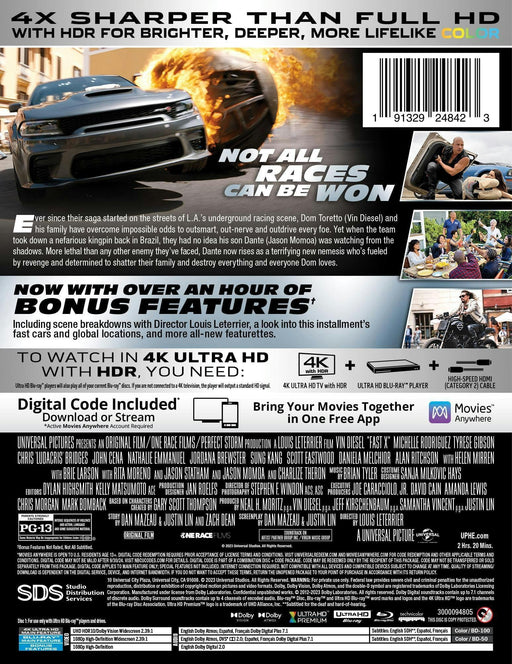 Fast X - Limited Edition Steelbook (4K Ultra HD + Blu-ray + Digital) - for just $29.99! 