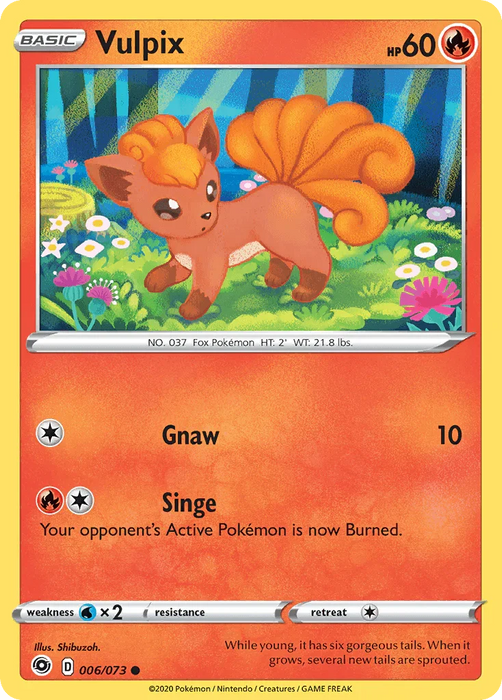 Vulpix (006/073) [Sword & Shield: Champion's Path] - for just $0.10! 