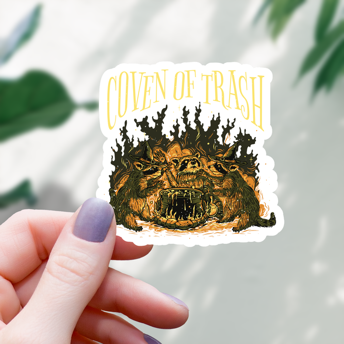 Coven of Trash Raccoon Sticker - 3" - for just $3.50! 
