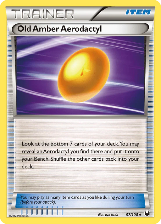 Old Amber Aerodactyl (97/108) [Black & White: Dark Explorers] - for just $0.15! 