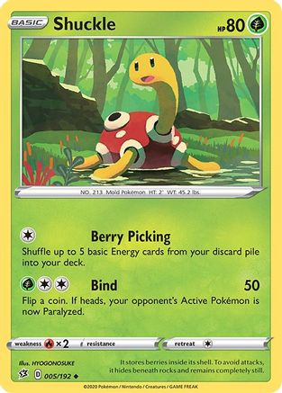Shuckle 005/192 - SWSH02 Rebel Clash - for just $0.10! 
