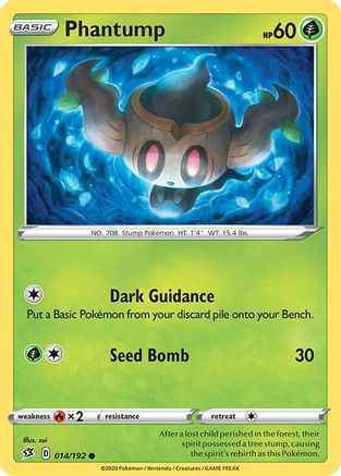 Phantump 014/192 - SWSH02 Rebel Clash - for just $0.05! 
