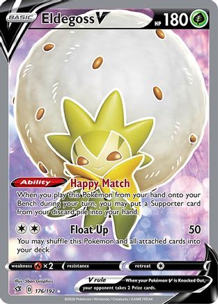 Eldegoss V (Full Art) 176/192 - SWSH02 Rebel Clash Holofoil - for just $0.98! 