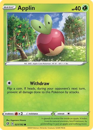 Applin 021/192 - SWSH02 Rebel Clash - for just $0.10! 