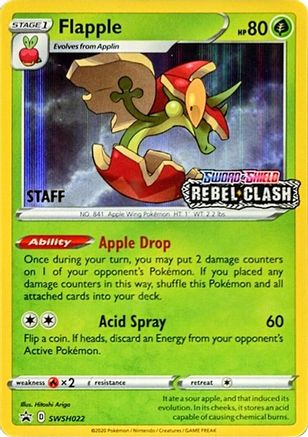 Flapple SWSH022 - SWSH Sword & Shield Promo Cards - Holofoil - for just $30.55! 