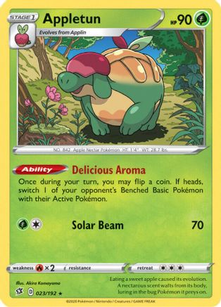 Appletun 023/192 - SWSH02 Rebel Clash Holofoil - for just $0.20! 