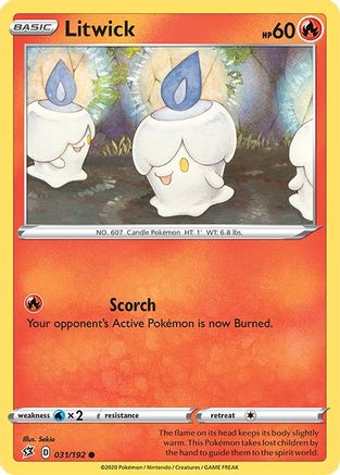 Litwick 031/192 - SWSH02 Rebel Clash - for just $0.08! 