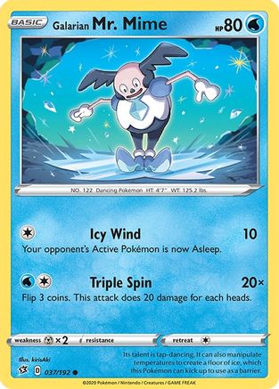 Galarian Mr. Mime 037/192 - SWSH02 Rebel Clash - for just $0.05! 