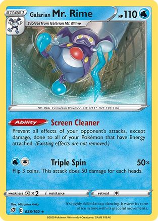 Galarian Mr. Rime 038/192 - SWSH02 Rebel Clash - for just $0.05! 